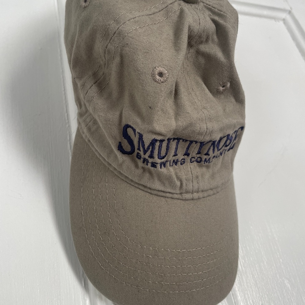 Smuttynose Brewery Beige and Navy Baseball Cap